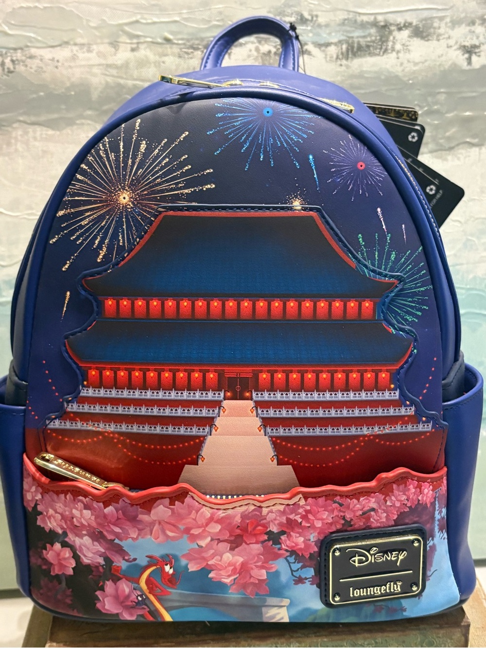 Loungefly Disney Mulan Castle Mini Backpack